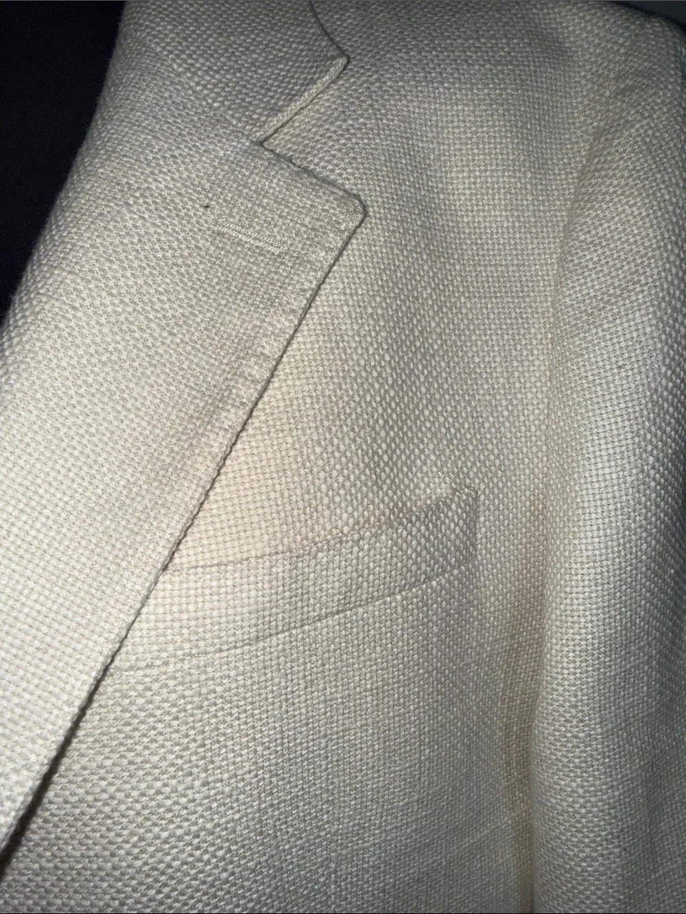 Reiss London Cream Textured Blazer Jacket - Men’s Size 38 Tailored Professional